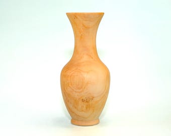 Handcrafted Birch Wood Vase – Natural Wooden Decor Piece