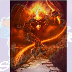Balrog Cross Stitch Pattern
