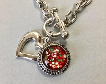 Heart and Nail Polish Charm Bracelet - There's Something About Merry  (NPB-05)