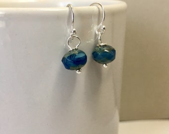 Dainty Earrings - Delphinium Blue Earrings (E-631)