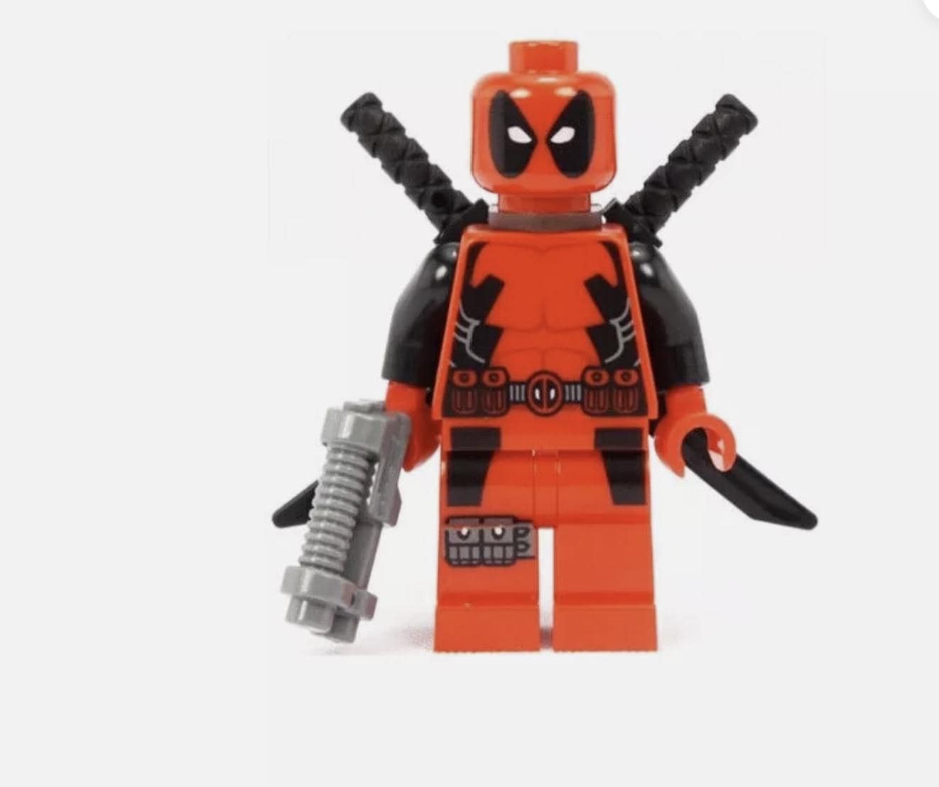 Custom lego marvel deadpool minifigure