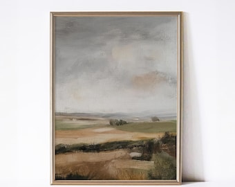 ムーディーなイギリスの田園風景画 | ヴィンテージ風景画 デジタル