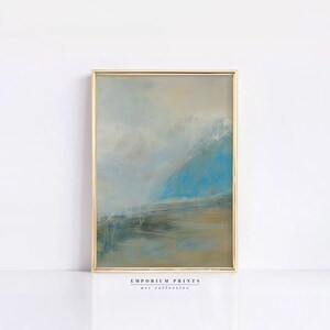 Neutral Wall Art Abstract Oil Painting Downloadable Print | Cottagecore Decor Preppy Wall Art | Aesthetic Room Decor