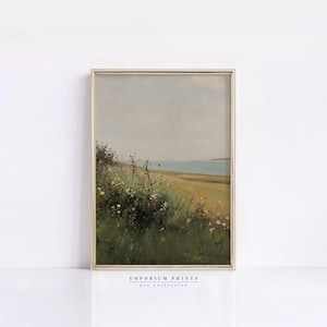 Spring Landscape Painting | Vintage Art Print | Country Farmhouse PRINTABLE Art Emporium Prints