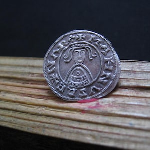 Magnus I Olafsson the Good 1035-1047 King of Norway and Denmark SCANDINAVIAN Medieval Silver Ar PENNY Penning Hedeby Moneyer Iuli
