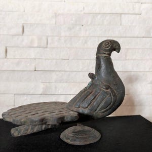 PEACOCK Ancient ROMAN Bronze Zoomorphic BALSAMARIUM 1-3 ct. ad
