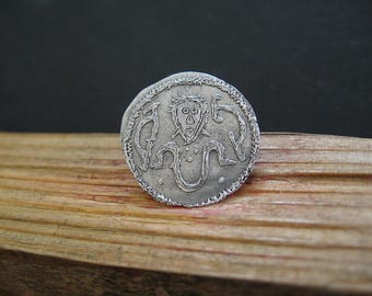 HARALD BLUETOOTH 940-985 AD King of Denmark Bust Type Anglo Saxon Viking Silver Ar Bracteate Mint Hedeby