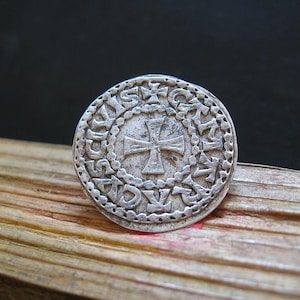 ZWENTIBOLD 895-900 AD King of Lotharingia (Carolingian States) Medieval France Silver Ar DENIER Mint Cambrai