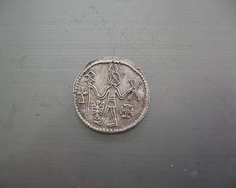 Birka or Haithabu 870-900 AD Kings of Denmark Anglo Saxon Viking Silver Ar Bracteate Carolus-Dorestad type