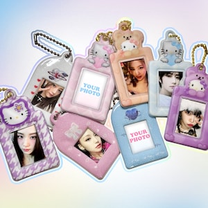Porte-clés personnalisé avec photo de chaton : cadeau d'anime Kpop personnalisé