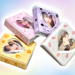 Cutesy Photocard Binder - Kpop Photocard Collect Book, Instax Photo Mini Album Holder, Aesthetic Organizer for Photo Cards - CottonKoko