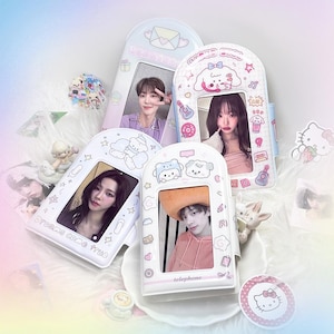Doodle Photocard Binder - Kpop Photocard Cute Collect Book, Instax Photo Mini Album Holder, Aesthetic Organizer for Photo Cards - CottonKoko