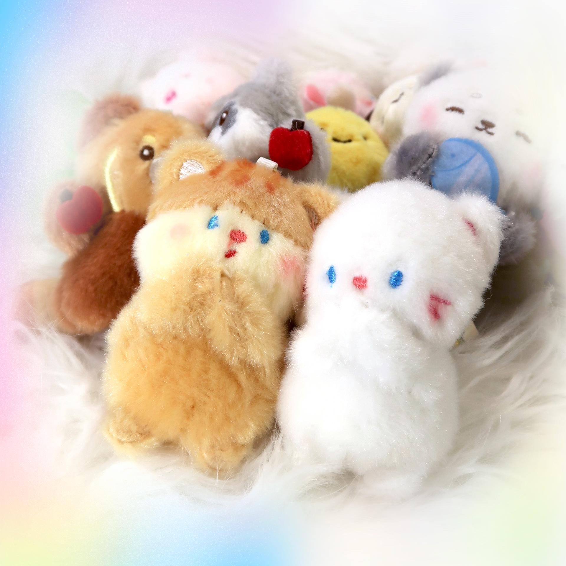 Magnetic Plush Couple Keychain Set: Kawaii Matching Gift - Etsy