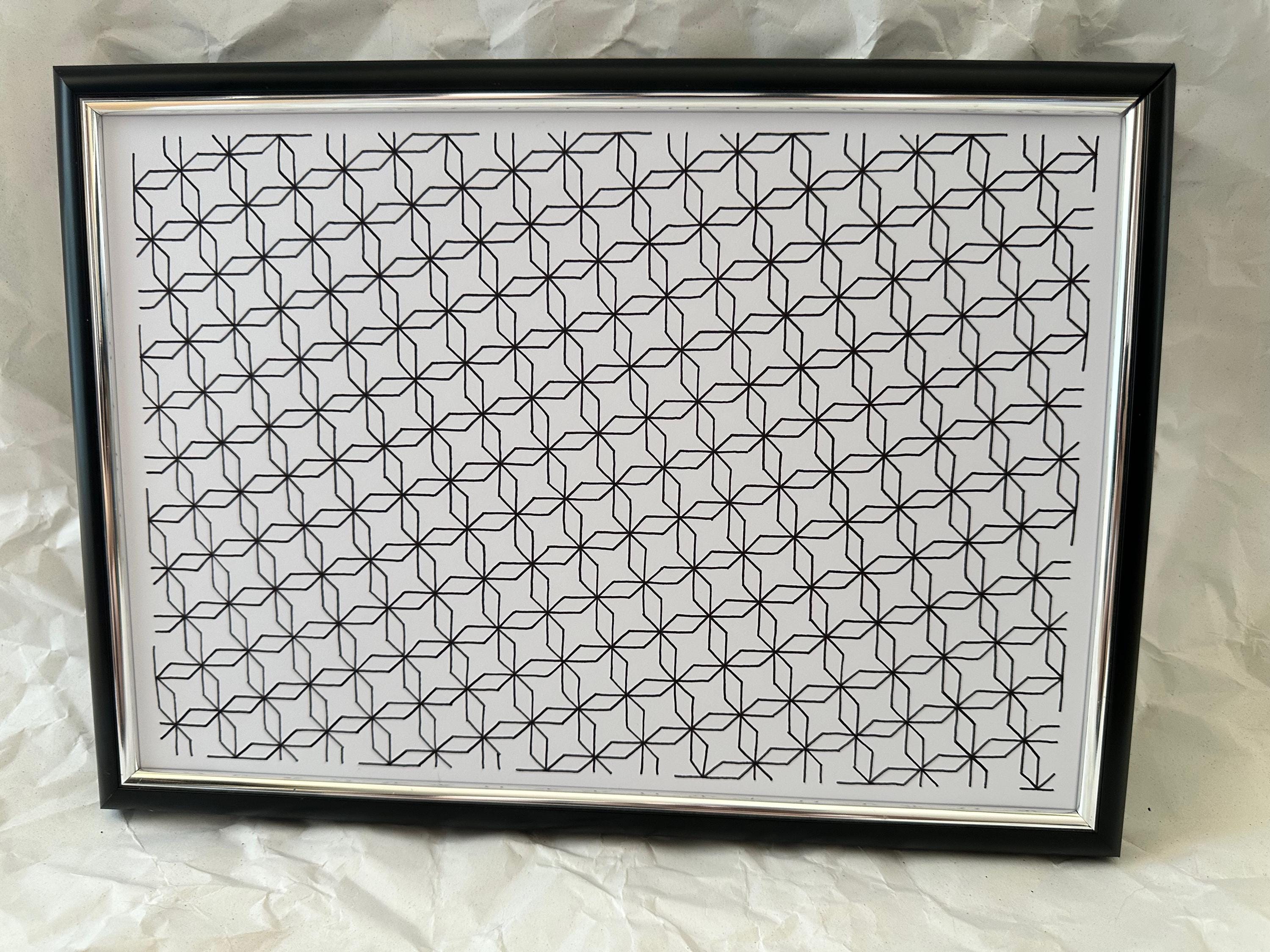 Din Line Patterns Line Pattern Poster. DIN A4 Size Home Decor Poster. Hand Drawn ...