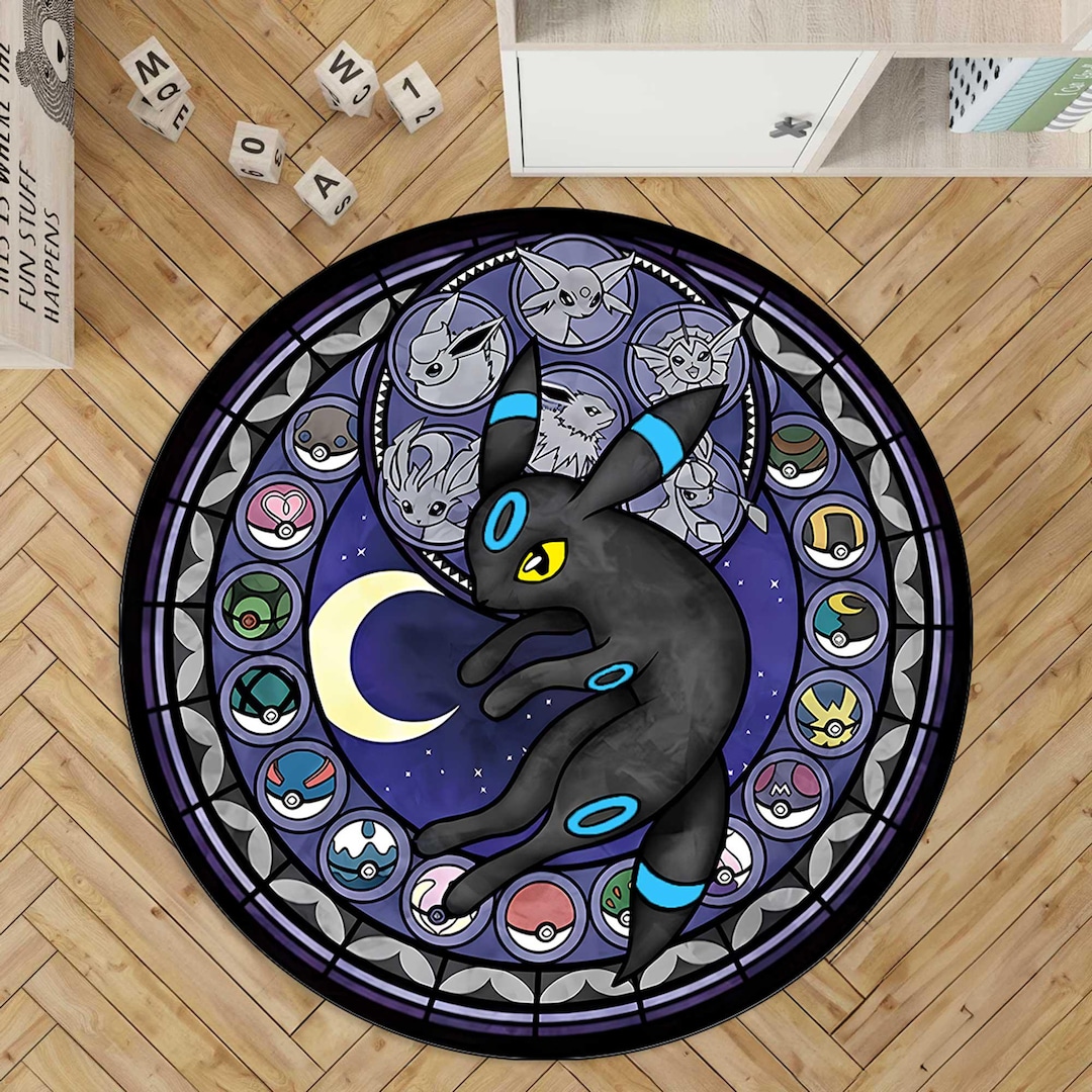 Shiny Umbreon Rug,eevee Rug, Vaporeon Rug, Espeon Rug,sylveon Rug ...