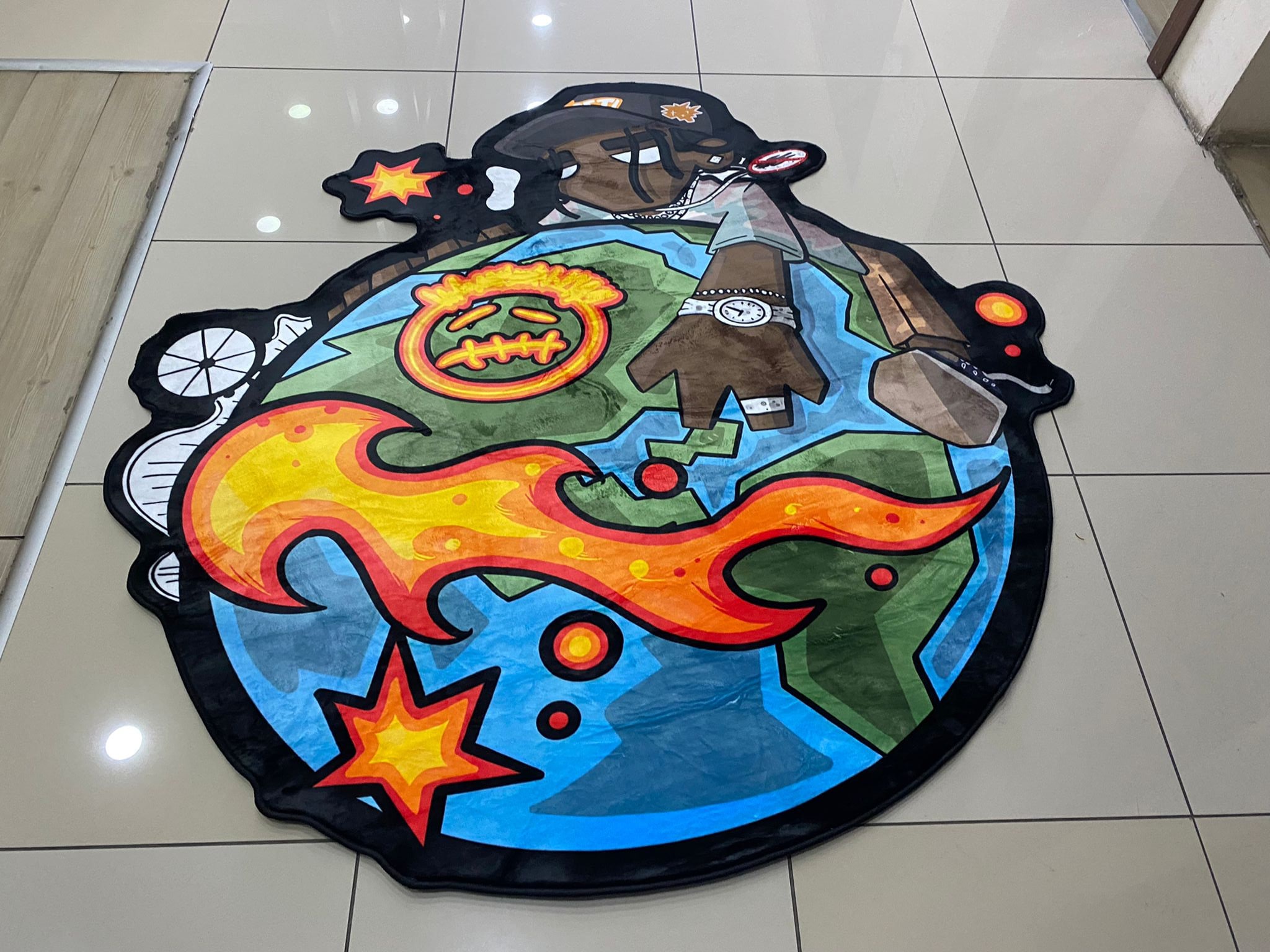 Cactus Jack Rug, Travis Scott Rug, Travis Scott Takashi Murakami