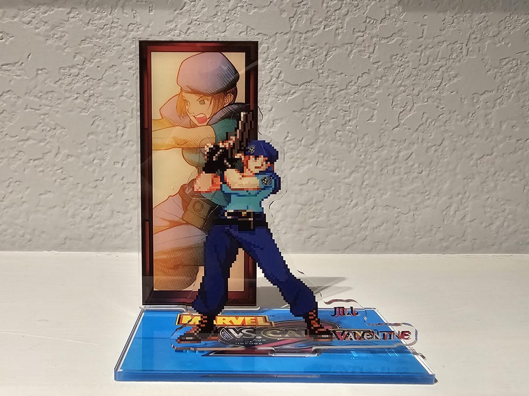 Jill Valentine / Marvel Vs Capcom 2 - Pixel Art Acrylic Standee - Etsy
