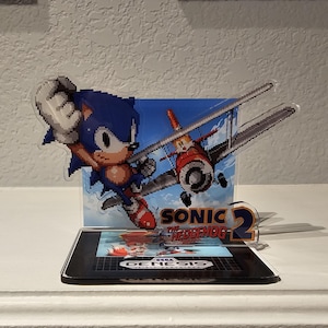 Sonic the Hedgehog 2 Acrylic Standee Pixel Art