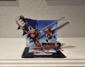 Sonic the Hedgehog 2 Acrylic Standee Pixel Art