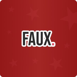 FAUX. Sticker