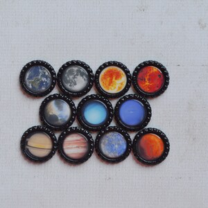 Planet Bottlecap Magnets Solar System, Astronomy, Cosmic, Science Fridge Magnets Kid Gift, Teacher Gift, Homeschool Classroom Magnets image 6