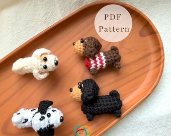Teckel haakpatroon, amigurumi hond, pdf, gehaakt hondenpatroon, teckel, gehaakt speelgoed