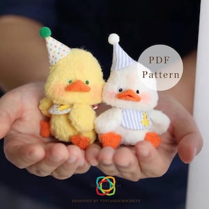PDF Duck Amigurumi Crochet Pattern Instant Download,