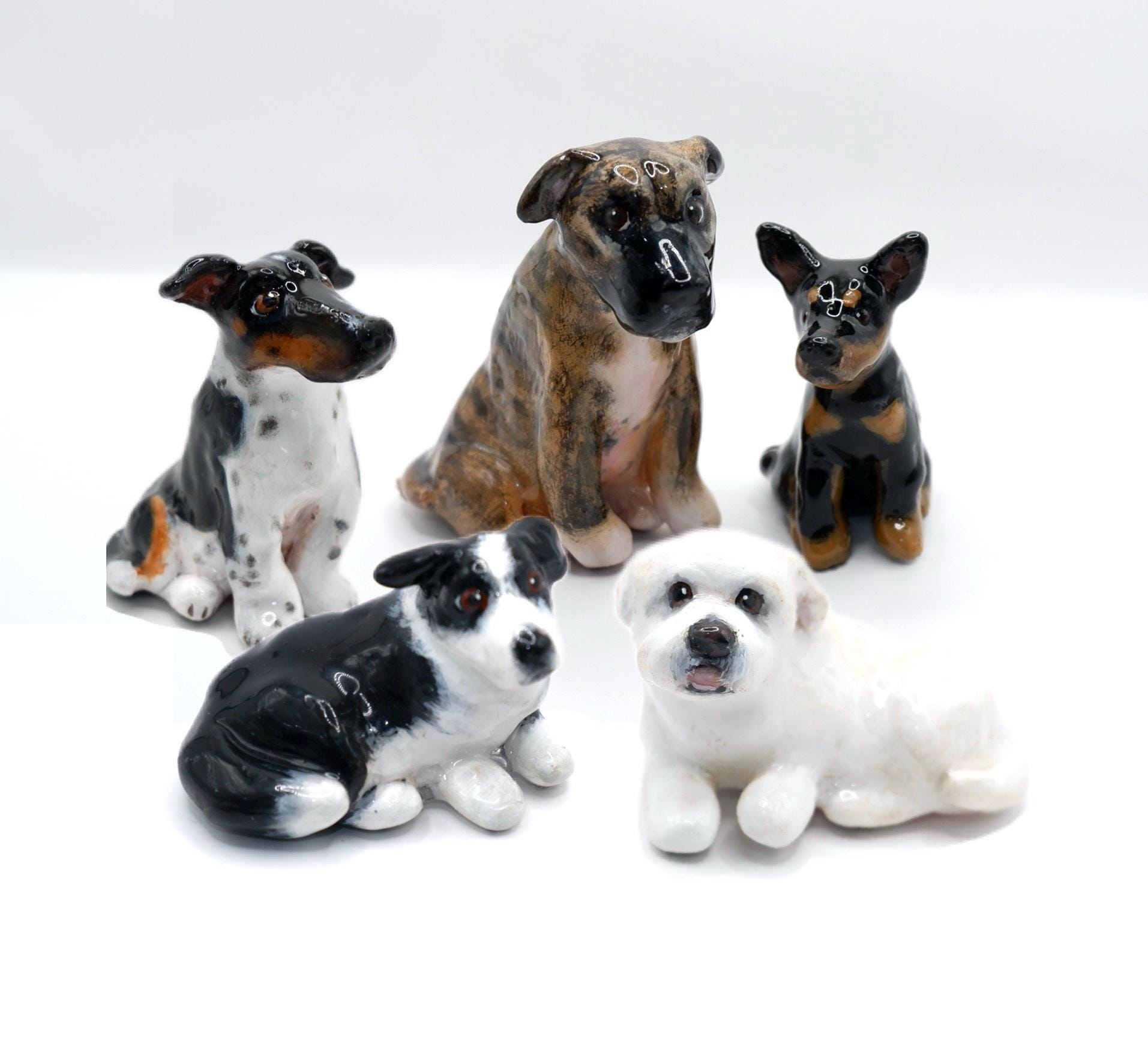陶器の犬の像 - Etsy 日本