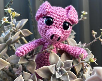 Wilber El Cerdito - Impkin - Juguete de crochet hecho a mano