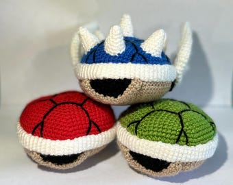 Caparazones de tortuga - Juguete de ganchillo hecho a mano