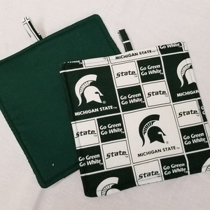 Michigan State University/MSU/Spartans /Potholders (sold in pairs of 2)