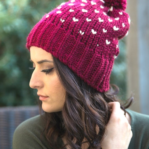 Womens Warm Fall Winter Ski Metallic Stripe Knit Beanie Beret Cap Packable Hat 