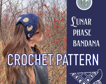 Mondphasen Bandana - Häkelanleitung