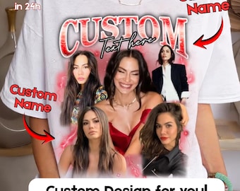 Custom Design For You, Custom Your Own Bootleg Rap Tee PNG, Personalized Retro Bootleg PNG, Customized Text Graphic 90s PNG