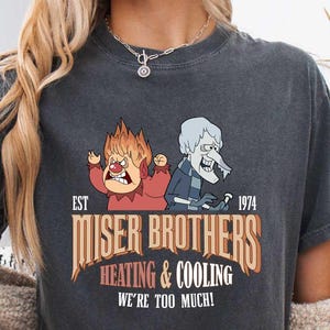 Miser Brothers Heating And Cooling Shirt, Vintage Christmas Heat & Snow T-shirt, Comfort Colors Fans Sweatshirt, Parents Holiday Gift