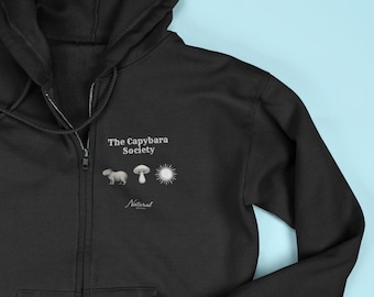 Capybara Minimalist Elements Hoodie | Natürliche Marke