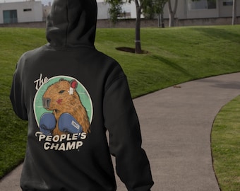 Sudadera con capucha de capibara boxeador: sudadera acogedora para amantes de los animales