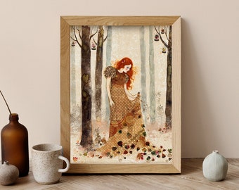 Second Edition Print - poster - Nature - ginger - leaf - Autumn Sorcery  1/10