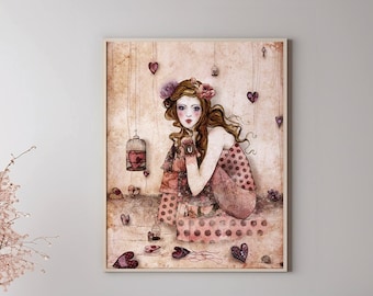 Limited Edition Print - Poster - Love - Heart - pink - My Love Stories 3/10