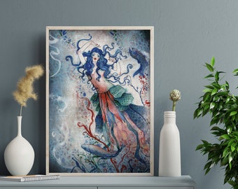 Limited Edition Print -Poster - Nymph - Water - Nymph of the Lake 5/10