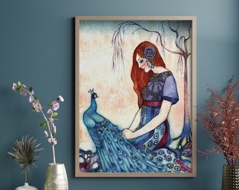 Limited Edition Print - Poster - Peacock - Vanity 1/10