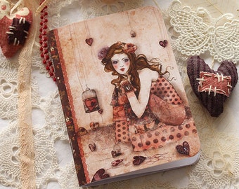 Illustrated notebook - notebook - A6 - My Love Stories