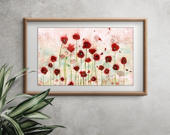 Limited Edition Print - flower - poppye - red flower - botanical - Poppies 3/30