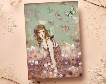 Postcard - Card - Scrapbooking - Butterfly -  Memories Like Butterflies