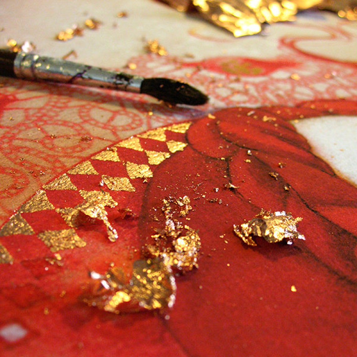 Limited Edition Print With Goldleaf Embellishments Aurora Etsy