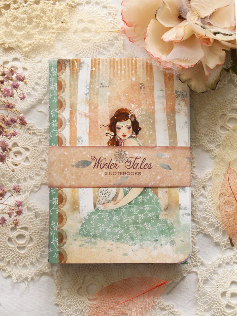 Illustrated notebook Set Winter Tales image 3