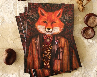 Postcard - Portrait of The Mysterious Lord Fox