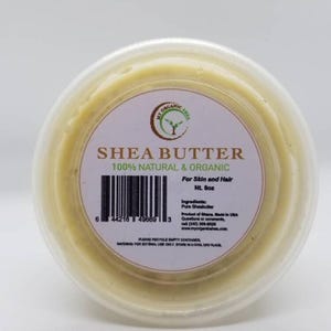Natural Unrefined Shea Butter from Ghana (4oz)