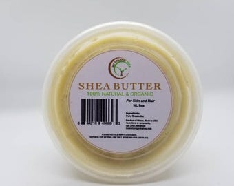 Natural Unrefined Shea Butter from Ghana (4oz)