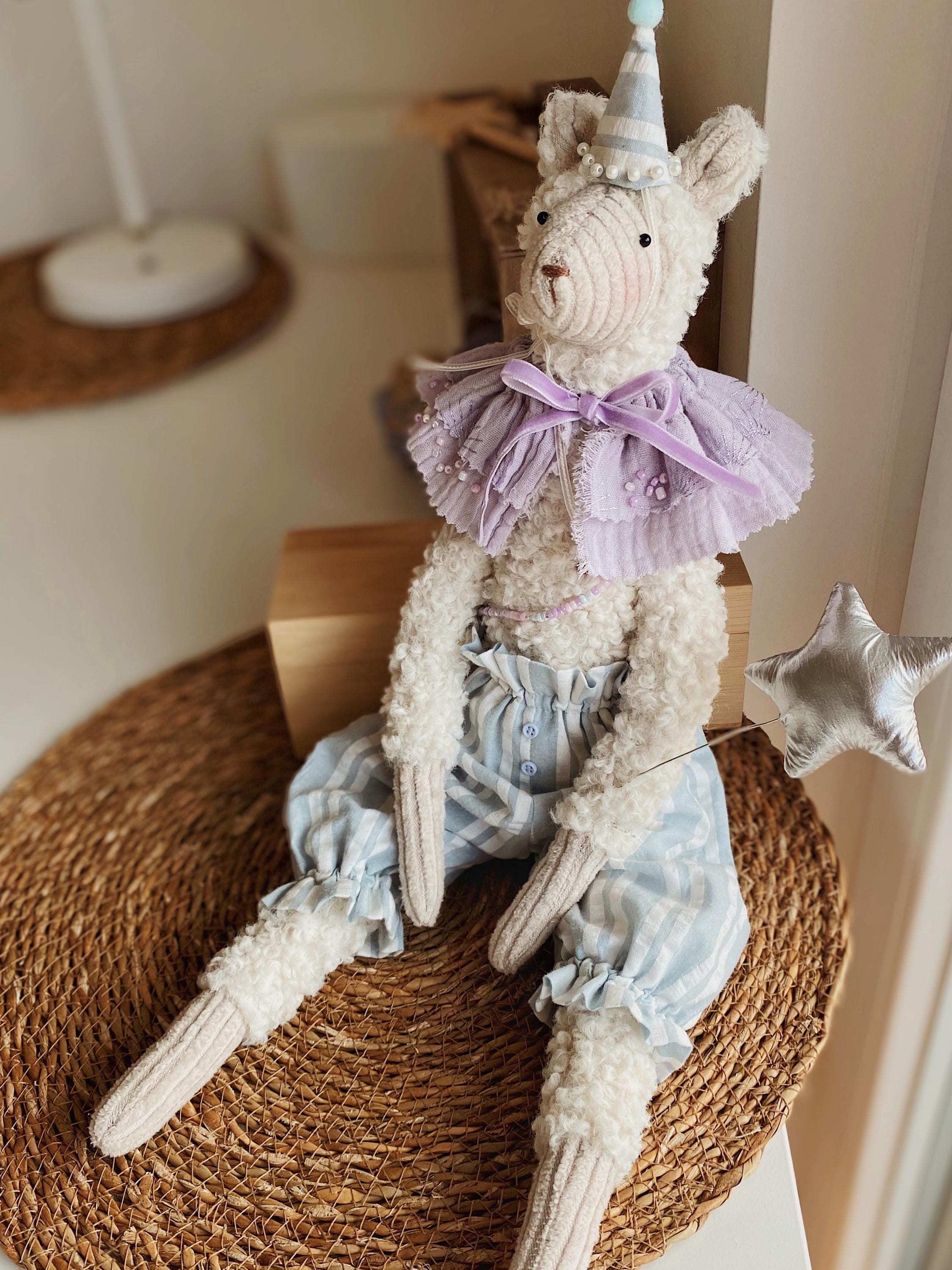 Llama Soft Toy, Alpaca Stuffed Toy, Art Doll Alpaca, Hug Toy, Handmade Llama Toy, Stuffed Heirloom Toy, Plush Alpaca Doll, Pastel Doll
